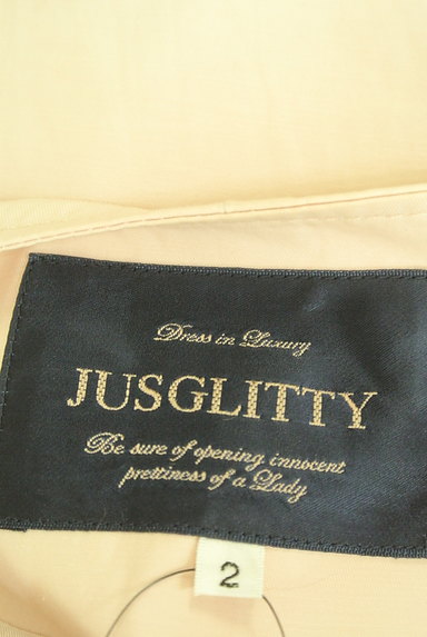 JUSGLITTY（ジャスグリッティー）の古着「ウエストリボンノーカラートレンチコート（トレンチコート）」大画像６へ