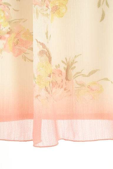 L'EST ROSE（レストローズ）の古着「サテンリボン花柄シフォンスカート（スカート）」大画像５へ