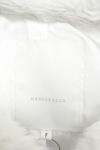 MERCURYDUO（マーキュリーデュオ）の古着「ノーカラーファーロングコート（コート）」大画像６へ