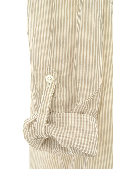 INTER PLANET（インタープラネット）の古着「七分袖ストライプ柄シアーシャツ（カットソー・プルオーバー）」大画像５へ