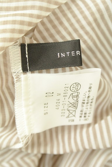 INTER PLANET（インタープラネット）の古着「七分袖ストライプ柄シアーシャツ（カットソー・プルオーバー）」大画像６へ