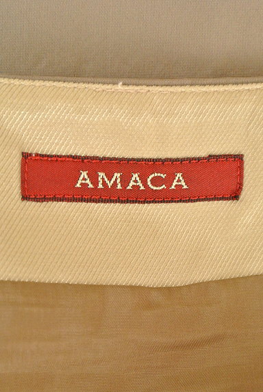 AMACA（アマカ）の古着「ウエストライン膝下丈タックフレアスカート（スカート）」大画像６へ