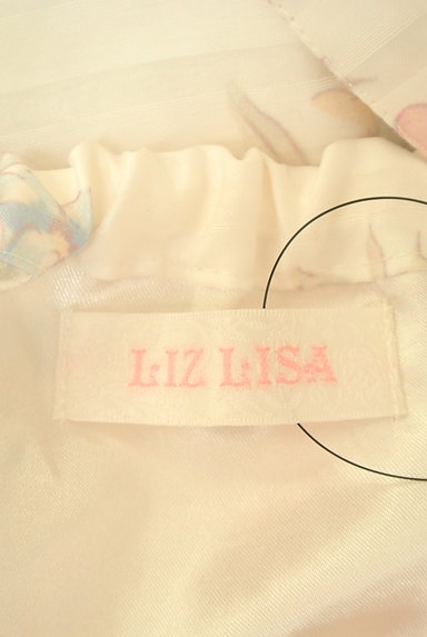LIZ LISA（リズリサ）の古着「シアーボーダー花柄ワンピース（キャミワンピース）」大画像６へ