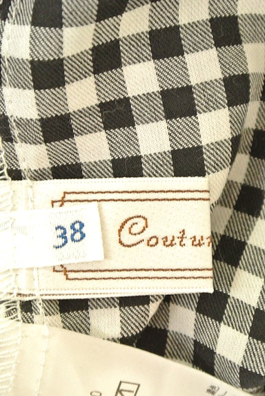 Couture Brooch（クチュールブローチ）の古着「パールリボン付きチェック柄プルオーバー（カットソー・プルオーバー）」大画像６へ