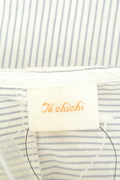 Te chichi（テチチ）の古着「ストライプ柄フレンチスリーブプルオーバー（カットソー・プルオーバー）」大画像６へ