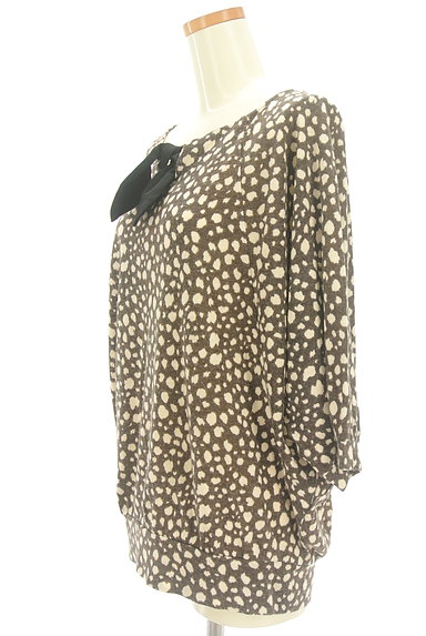 Couture Brooch（クチュールブローチ）の古着「ダルメシアン柄7分袖ニット（ニット）」大画像３へ