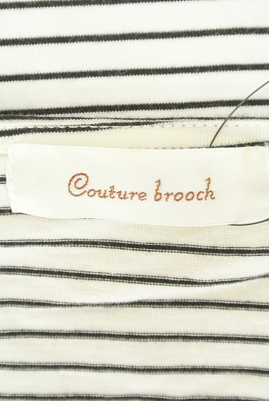 Couture Brooch（クチュールブローチ）の古着「肩リボンボーダープルオーバー（カットソー・プルオーバー）」大画像６へ