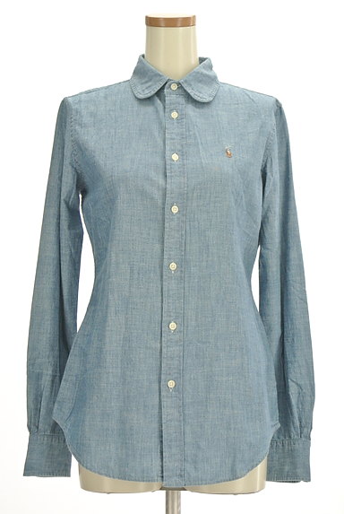 Polo Ralph Lauren（ポロラルフローレン）の古着「ワンポイントダンガリーシャツ（カジュアルシャツ）」大画像１へ