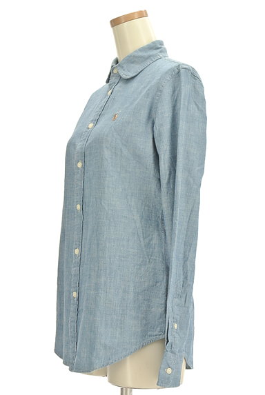 Polo Ralph Lauren（ポロラルフローレン）の古着「ワンポイントダンガリーシャツ（カジュアルシャツ）」大画像３へ