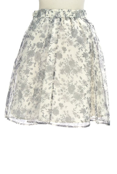 L'EST ROSE（レストローズ）の古着「花柄オーガンジーフレアスカート（スカート）」大画像２へ