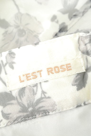 L'EST ROSE（レストローズ）の古着「花柄オーガンジーフレアスカート（スカート）」大画像６へ