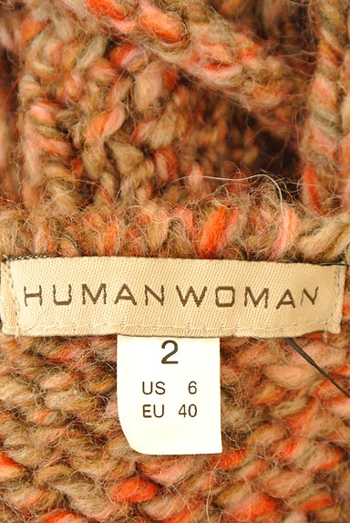 HUMAN WOMAN（ヒューマンウーマン）の古着「ウエストリボンミックスニット（カーディガン・ボレロ）」大画像６へ