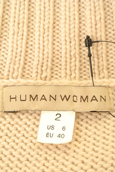 HUMAN WOMAN（ヒューマンウーマン）の古着「オープンカラーケーブルニット（ニット）」大画像６へ