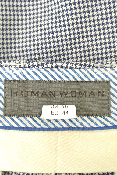 HUMAN WOMAN（ヒューマンウーマン）の古着「千鳥格子柄ストレートパンツ（パンツ）」大画像６へ