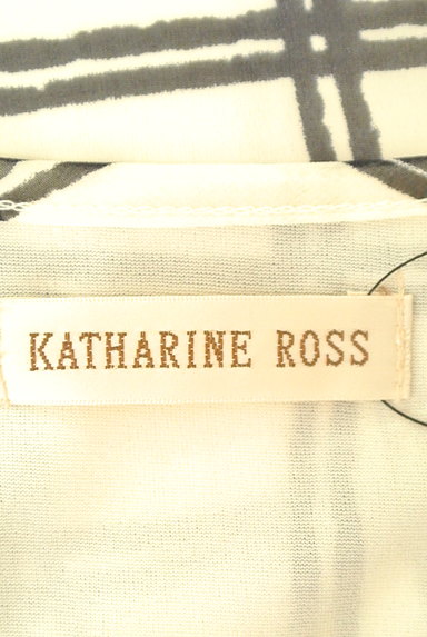 KATHARINE ROSS（キャサリンロス）の古着「チェック柄シフォンカットソー（カットソー・プルオーバー）」大画像６へ