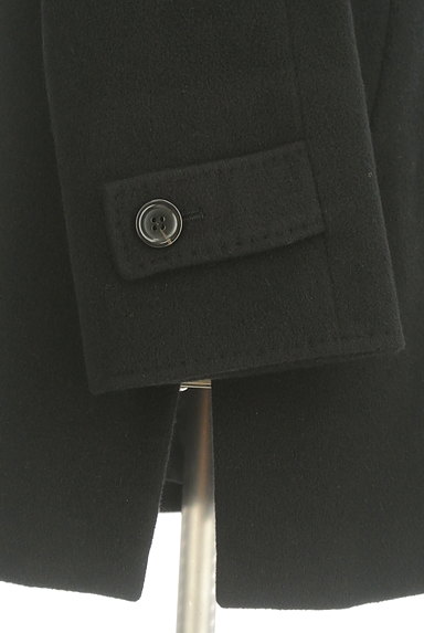 LUI CHANTANT（ルイシャンタン）の古着「ダブルボタン大人シンプル黒コート（コート）」大画像５へ