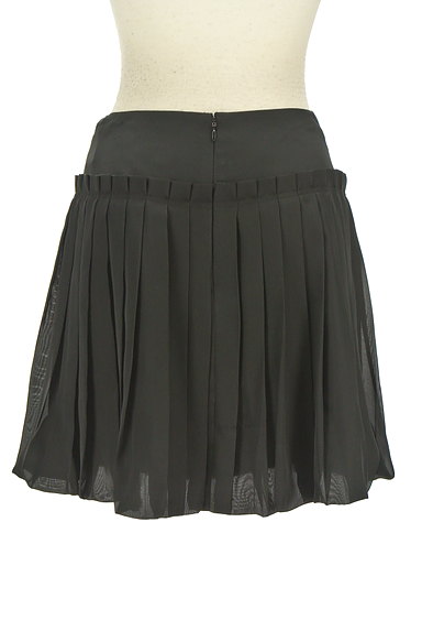 NARA CAMICIE（ナラカミーチェ）の古着「裾バルーンプリーツ黒スカート（ミニスカート）」大画像２へ