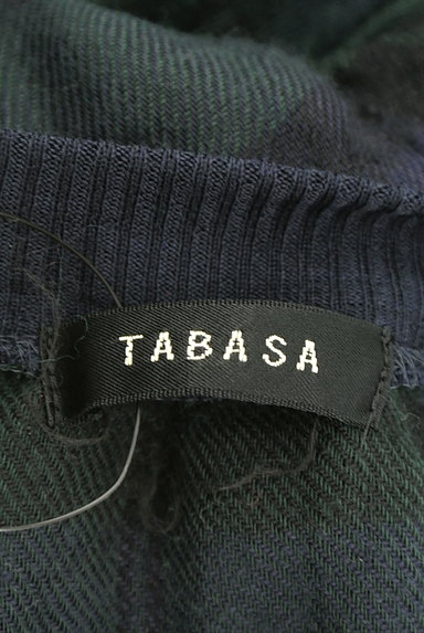 TABASA（タバサ）の古着「チェック柄リラックスニット（ニット）」大画像６へ