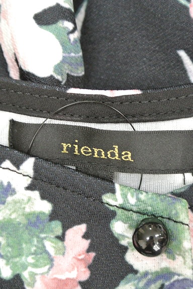 rienda（リエンダ）の古着「花柄ペプラムノースリーブカットソー（キャミソール・タンクトップ）」大画像６へ