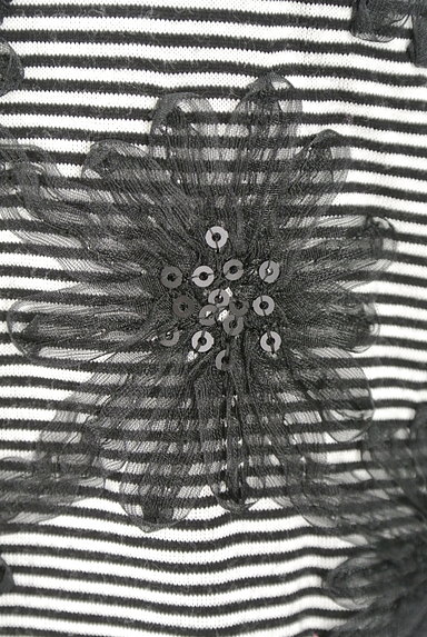Lois CRAYON（ロイスクレヨン）の古着「花×ボーダーフリル半袖カットソー（カットソー・プルオーバー）」大画像５へ