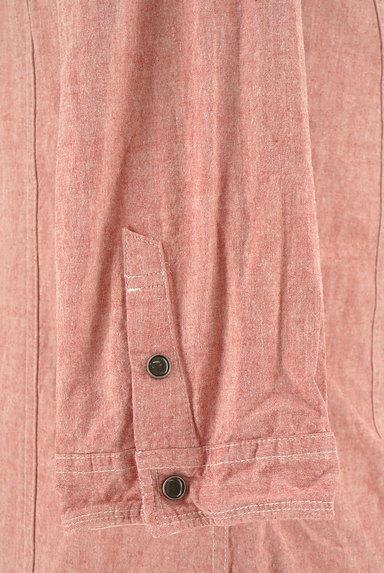 NICOLE CLUB FOR MEN（ニコルクラブフォーメン）の古着「大人ピンク７分袖カジュアルシャツ（カジュアルシャツ）」大画像５へ