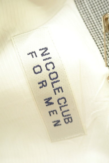 NICOLE CLUB FOR MEN（ニコルクラブフォーメン）の古着「チェック柄ワンポイント長袖シャツ（カジュアルシャツ）」大画像６へ