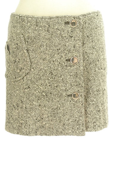 JILLSTUART（ジルスチュアート）の古着「ミックスツイードミニラップスカート（ミニスカート）」大画像１へ