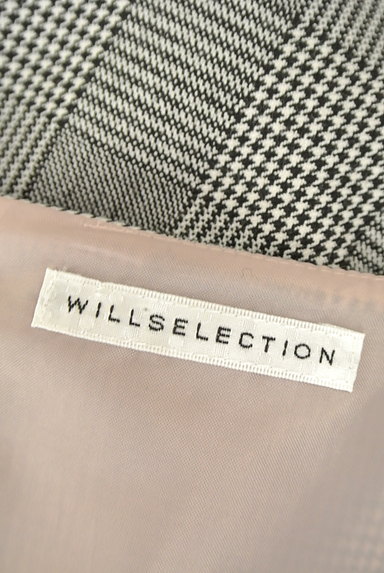WILLSELECTION（ウィルセレクション）の古着「グレンチェック柄リボンワンピース（ワンピース・チュニック）」大画像６へ