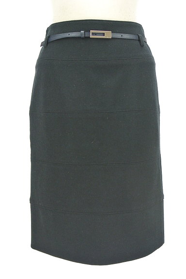 NARA CAMICIE（ナラカミーチェ）の古着「ベルト付ウールタイトスカート（スカート）」大画像４へ
