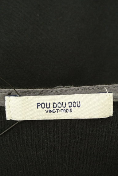 POU DOU DOU（プードゥドゥ）の古着「フラワー刺繍異素材切替トップス（カットソー・プルオーバー）」大画像６へ
