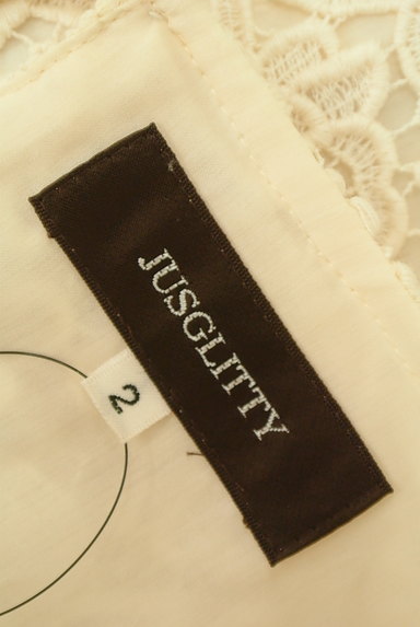 JUSGLITTY（ジャスグリッティー）の古着「総花柄刺繍スカラップ７分袖カットソー（カットソー・プルオーバー）」大画像６へ