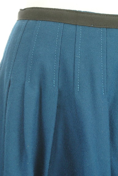 Viaggio Blu（ビアッジョブルー）の古着「ステッチラインひざ丈ギャザースカート（スカート）」大画像４へ