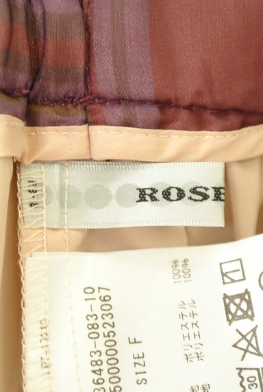 ROSE BUD（ローズバッド）の古着「チェック柄シアーワイドパンツ（パンツ）」大画像６へ
