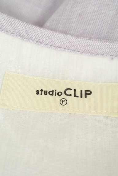 studio CLIP（スタディオクリップ）の古着「タックデザインラベンダーカットソー（カットソー・プルオーバー）」大画像６へ