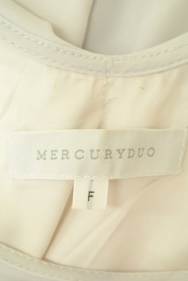 MERCURYDUO（マーキュリーデュオ）の古着「襟ビジュー半袖シフォンカットソー（カットソー・プルオーバー）」大画像６へ