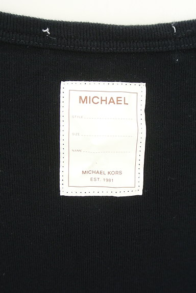 MICHAEL KORS（マイケルコース）の古着「ワンポイントラベル黒タンクトップ（キャミソール・タンクトップ）」大画像４へ