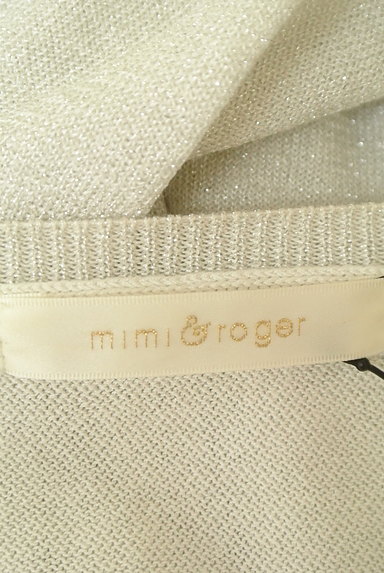 mimi&roger（ミミ＆ロジャー）の古着「シルバーラメ入り長袖カーディガン（カーディガン・ボレロ）」大画像６へ