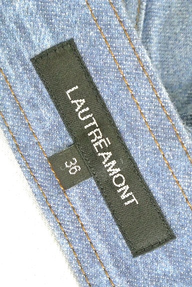 LAUTREAMONT（ロートレアモン）の古着「色落ちデニム風ストレートパンツ（パンツ）」大画像６へ