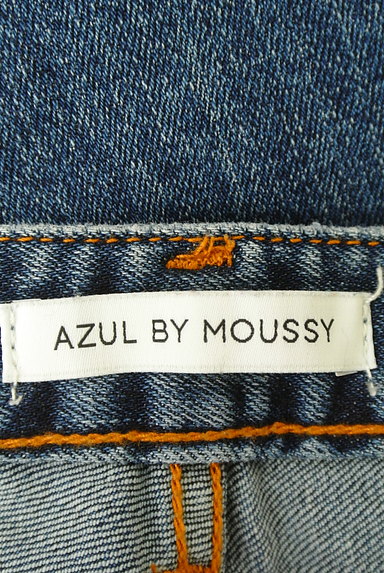 AZUL by moussy（アズールバイマウジー）の古着「ダメージ加工カットオフデニム（デニムパンツ）」大画像６へ