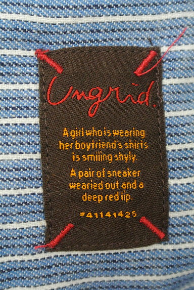 Ungrid（アングリッド）の古着「ストライプ柄カジュアルシャツ（カジュアルシャツ）」大画像６へ