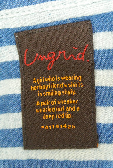 Ungrid（アングリッド）の古着「ストライプ柄シャツ（カジュアルシャツ）」大画像６へ