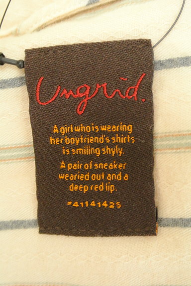 Ungrid（アングリッド）の古着「ストライプ柄カジュアルシャツ（カジュアルシャツ）」大画像６へ