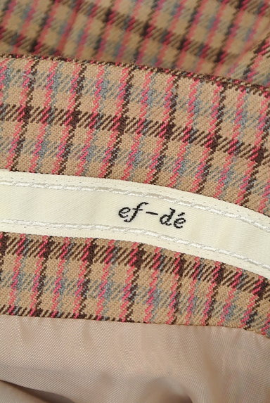 ef-de（エフデ）の古着「チェック柄ひざ上丈タックスカート（スカート）」大画像６へ