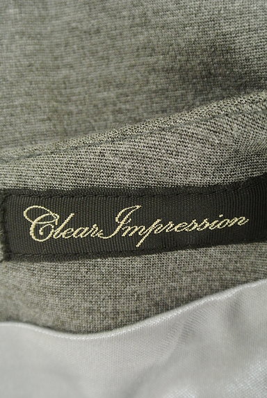CLEAR IMPRESSION（クリアインプレッション）の古着「大人シンプル長袖ひざ丈ワンピース（ワンピース・チュニック）」大画像６へ