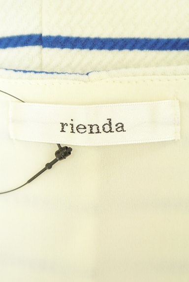 rienda（リエンダ）の古着「マリンボーダー柄ミニ丈ワンピース（ワンピース・チュニック）」大画像６へ