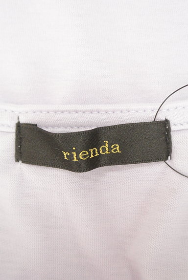 rienda（リエンダ）の古着「ラベンダー半袖ロゴＴシャツ（Ｔシャツ）」大画像６へ