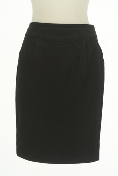 COUP DE CHANCE（クードシャンス）の古着「シンプル黒セミタイトひざ上丈スカート（スカート）」大画像１へ