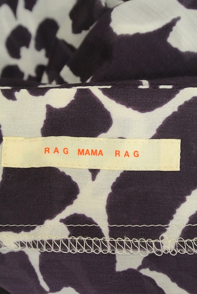 RAG MAMA RAG（ラグママラグ）の古着「シアー総柄ひざ丈フレンチ半袖ワンピ（ワンピース・チュニック）」大画像６へ
