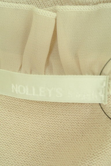 NOLLEY'S sophi（ノーリーズソフィ）の古着「襟大人フリルグレージュ半袖ニット（ニット）」大画像６へ