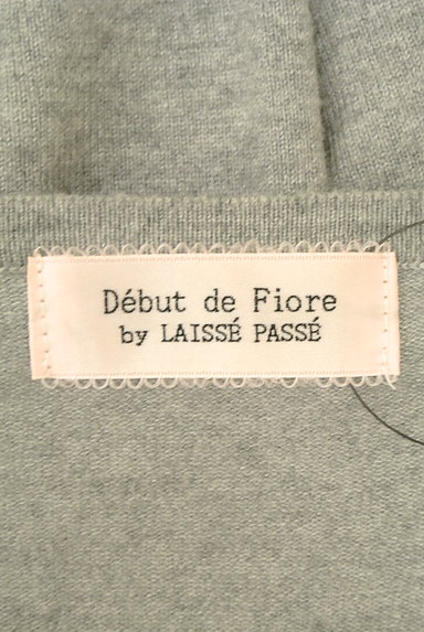 Debut de Fiore by LAISSE PASSE（デビュー・ド・フィオレ）の古着「Vネックコンパクトカーディガン（カーディガン・ボレロ）」大画像６へ